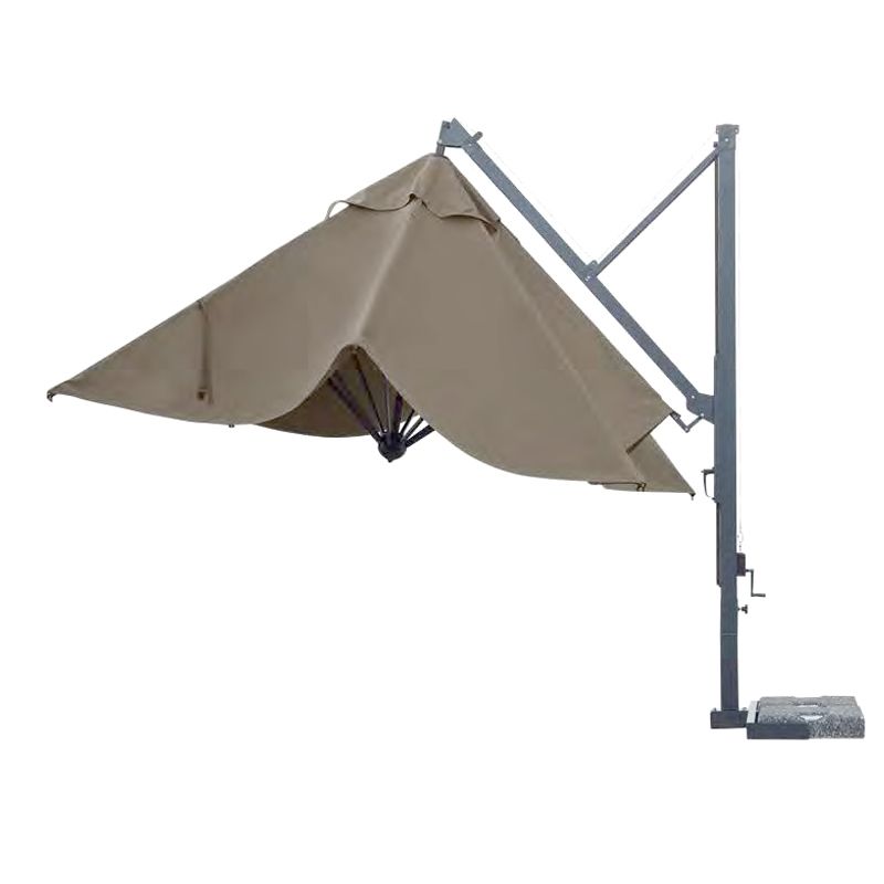 Galileo dark Umbrella 3M with retractable opening and closing system, Black X Biege - Image 3