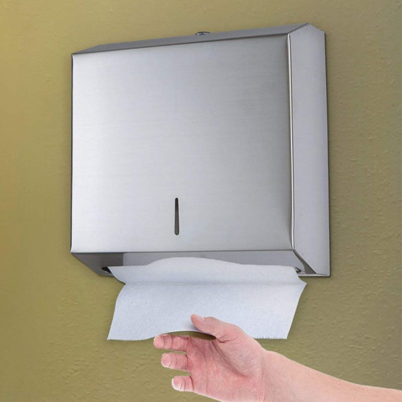 Stainless steel Toilet Paper Dispenser with Lock - Image 2