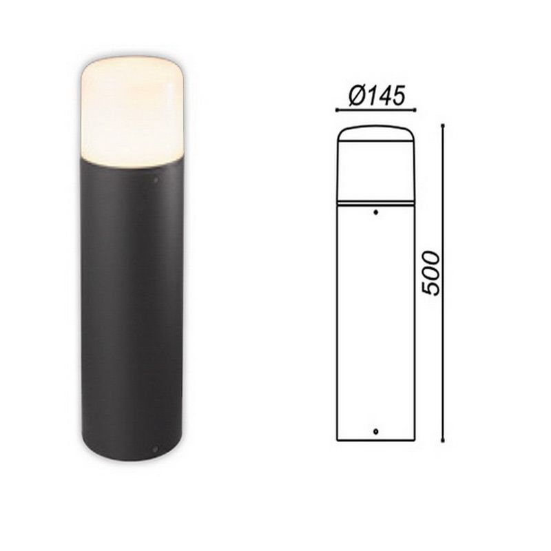 Outdoor Dark Gray Led Wall Light - Image 2