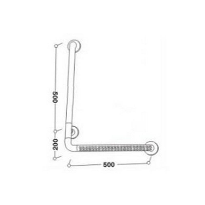 L Shape Grab Bar - Image 2