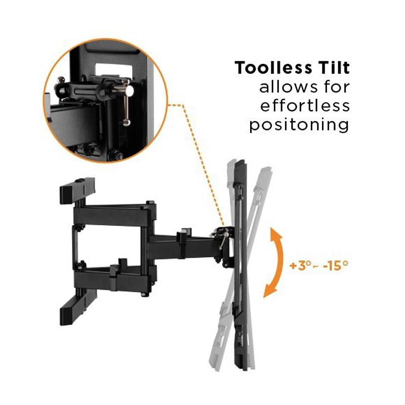 Solid Full-Motion Tv Wall Mount - Image 3