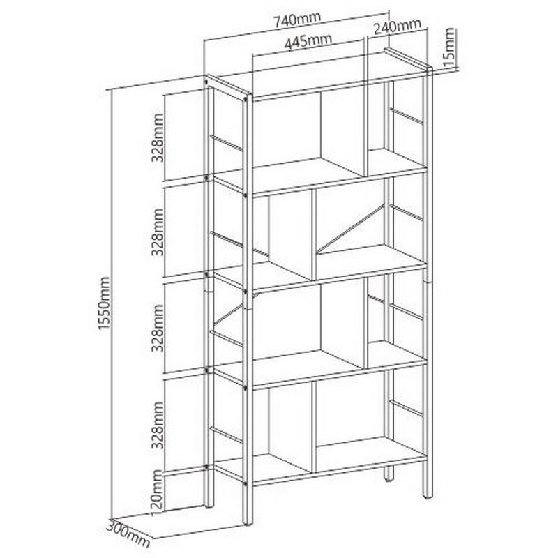 Industrial Style Storage Shelfcreate A Multi-Functional & Simple Life - Image 2