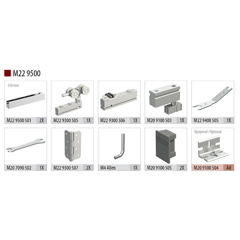 160 Kg Adjustable Foldable Heavy Door Mechanism With Heavy Partition Mechanism - Image 5