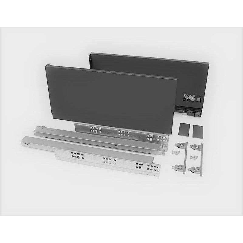 Apex Slim Drawer Kit Package H17.5 X D35 Cm Charcoal Grey - Image 3