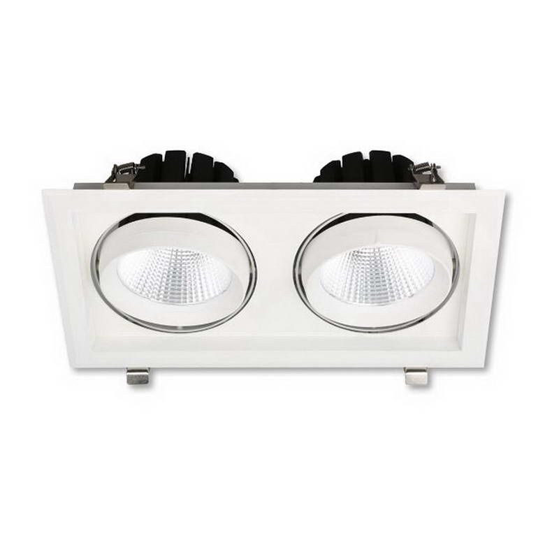 Square Recessed Downlight 60W Black - Image 2