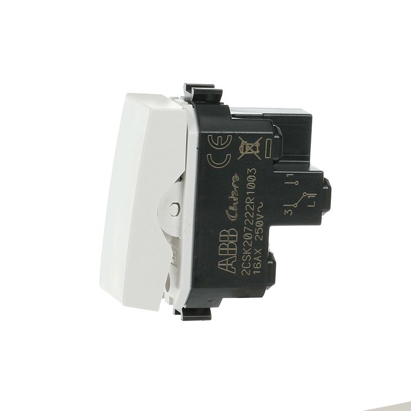 ABB - Chiara 2 way switch 1P, 16AX, antibacterial, White - Image 3