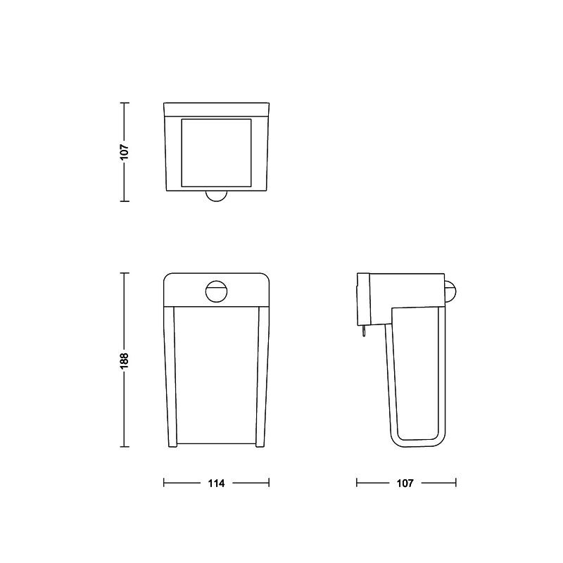 Philips Shroud wall light 2.3W Outdoor luminaires 2700K, Black X White, Motion Sensor, Solar, IP44 Weatherproof - Image 4