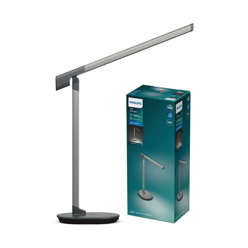 Philips - Sword Desk Light 450Lm 12W Dimmable 6500/4000/2700K, Dark Grey - Image 8