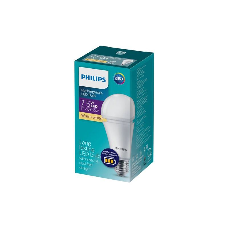 Philips - emergency LED bulb E27, 7.5W, 700Lm, warm white, Rechargeable - Image 2