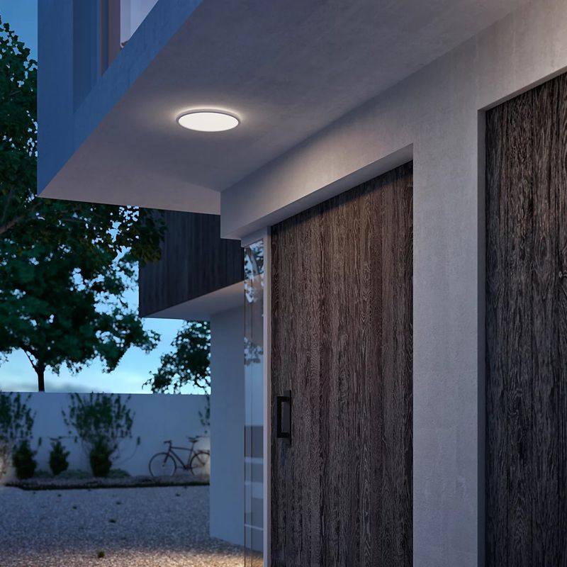 Philips - Outdoor Superslim Ceiling LED Light 15W 4000K SceneSwitch, Three light settings, IP54 Water Resistant, White - Image 7