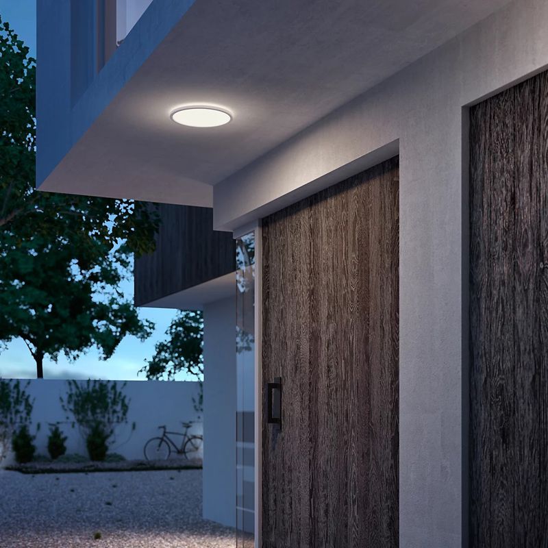 Philips - Outdoor Superslim Ceiling LED Light 15W 4000K SceneSwitch, Three light settings, IP54 Water Resistant, White - Image 6