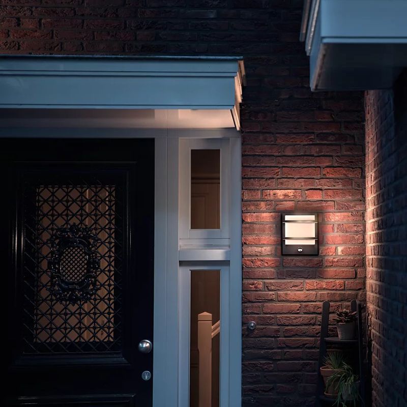 Philips LED Outdoor Wall Light 12 W 1200 lm with Motion Sensor, Anthracite, warm white - Image 6