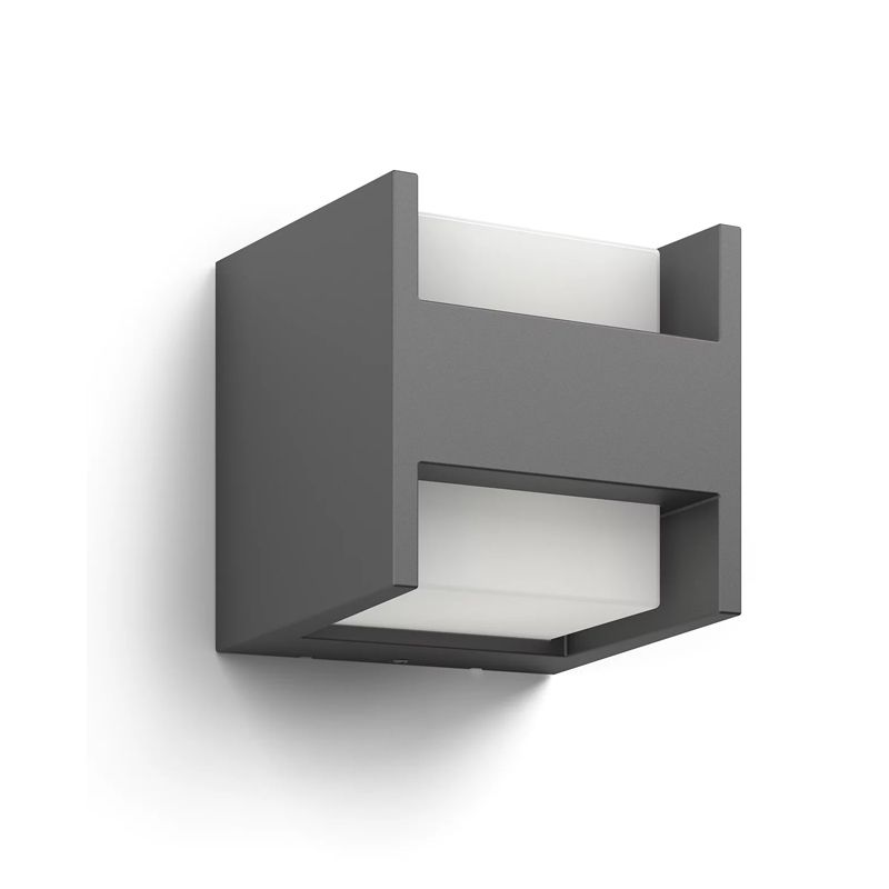 Philips LED Outdoor Wall Light 4.5W 800 lm, Anthracite, warm white - Image 2