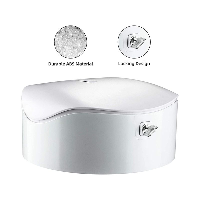 Toilet Paper Towel Dispenser Wall Mounted Jumbo Roll, White - Image 3