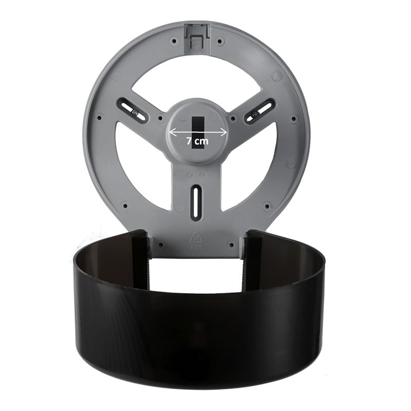 Jumbo Roll Toilet Paper Dispenser, Black - Image 2
