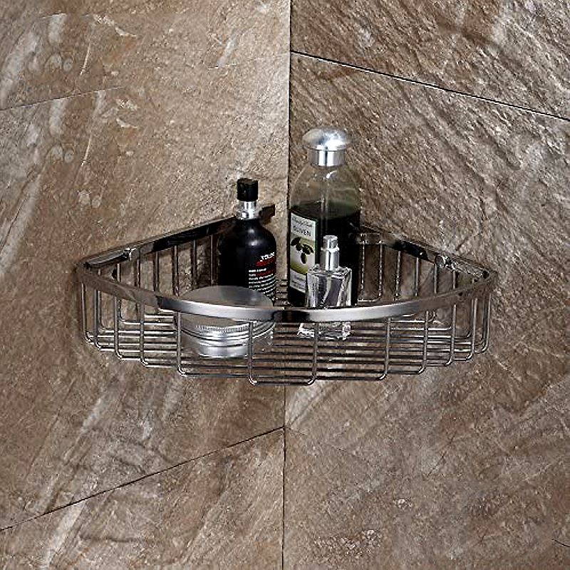 Stainless Steel Wall Mount Corner Shower for Bathroom, Polished Chrome - Image 2