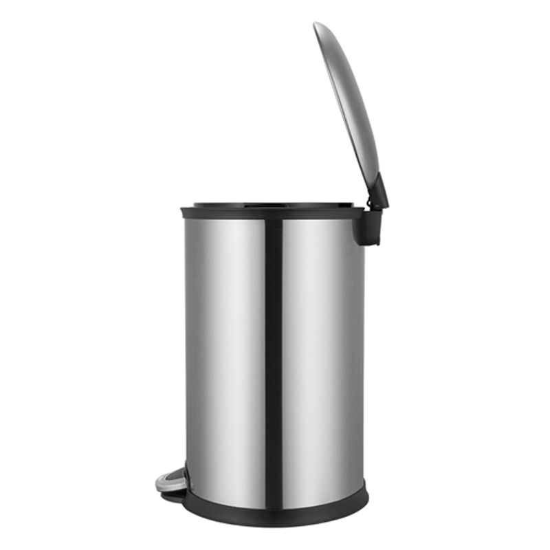 Pedal stainless steel dustbin 30 L oval with soft close lid and finger print proof - Image 2
