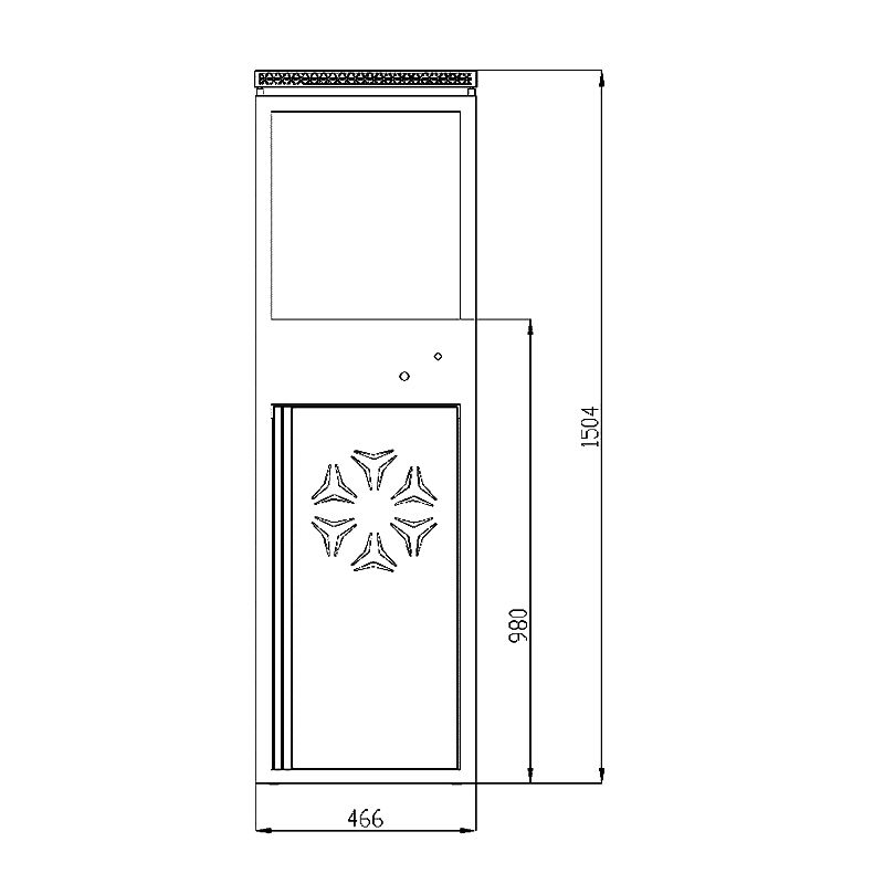 Patio Heater Outdoor With Wheels in Black - Image 7