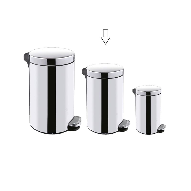 Tyker stainless steel pedal bin 15L with soft close - Image 2