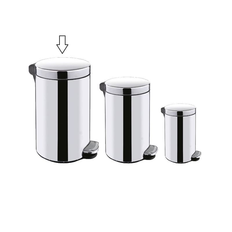 Tyker stainless steel pedal bin 30L with soft close - Image 2