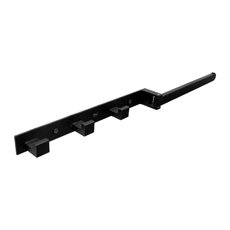 INFINITY wall mount towel 3 hooks multipurpose in black - Image 2