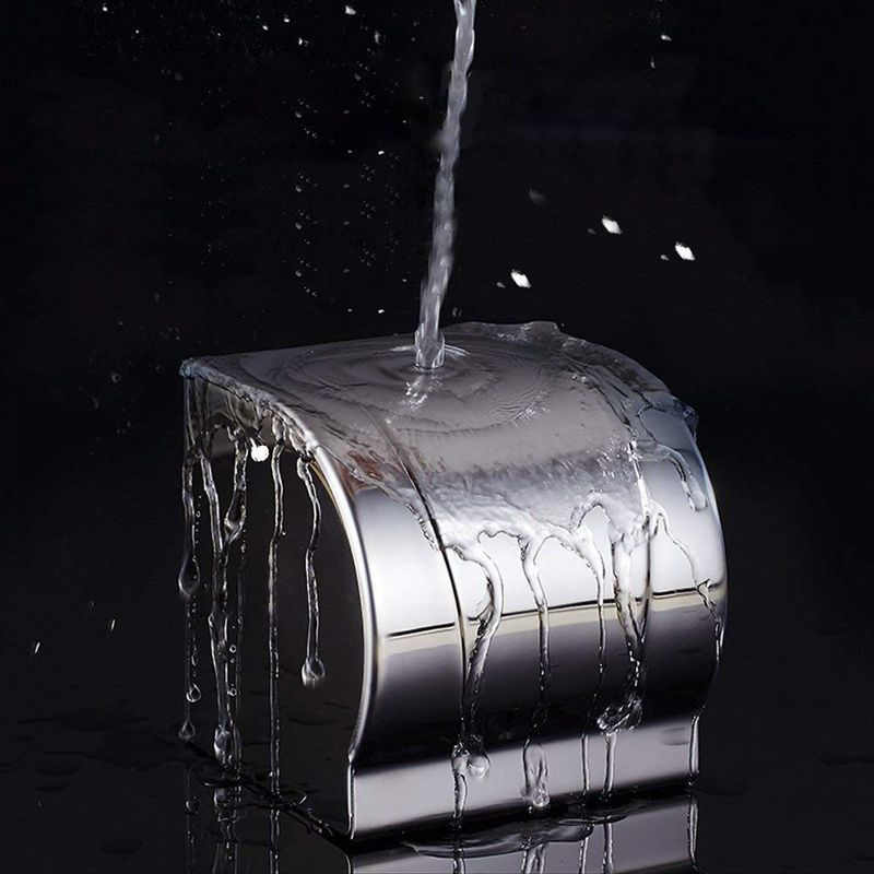 TYKER Stainless steel Toilet Paper Holder With Cover - Image 4