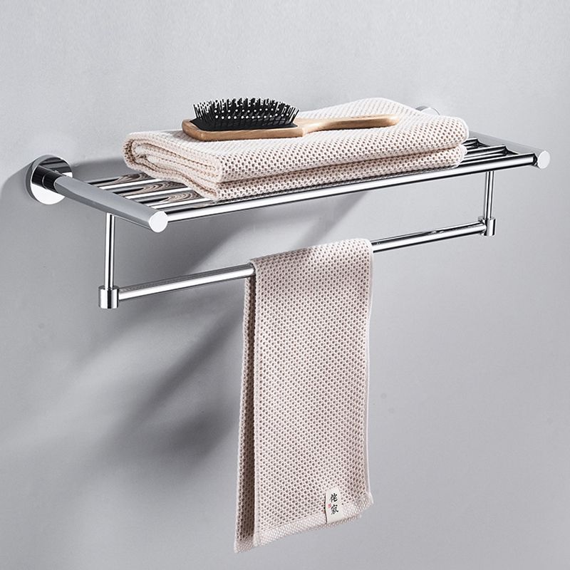 TYKER Stainless Steel Hotel Towel Shelf With Lower Hanger - Image 2