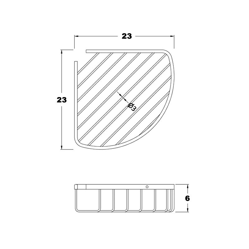 TYKER Stainless Steel Wall Mount Corner Shower for Bathroom, Polished Chrome - Image 4