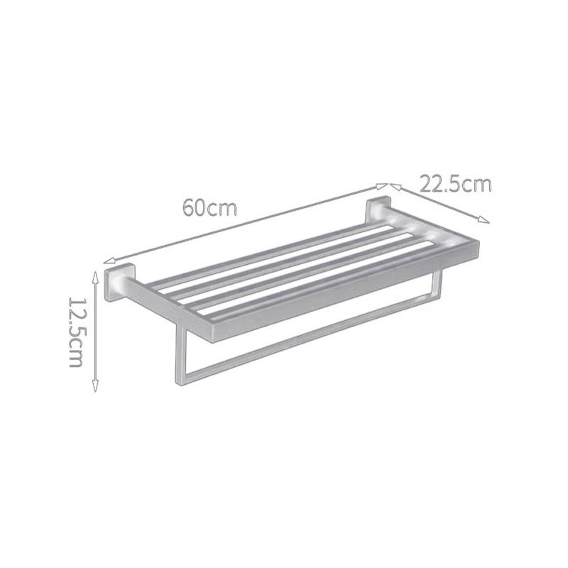 TYKER Hotel Stainless Steel Bathroom Towel Shelf mirror finish - Image 5