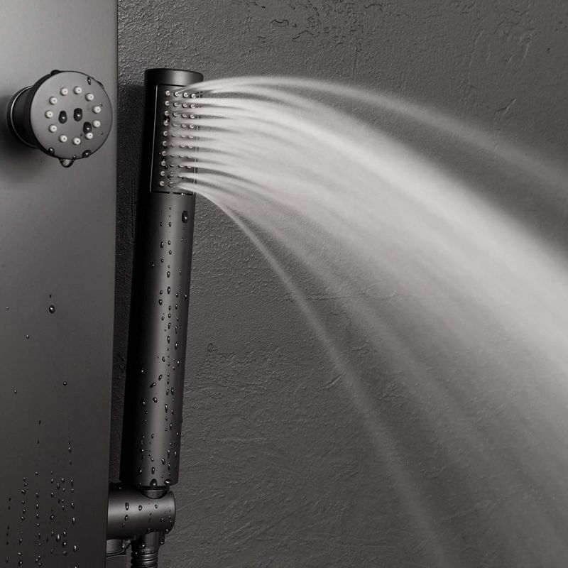Gravity - Multifunction Stainless Steel Shower Panel System With Adjustable Rainfall Shower Head And Handheld Shower head in matt black - Image 5