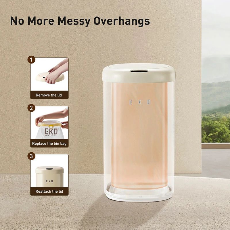 VINTAGE SENSOR TRASH BIN 12L, SAKURA - Image 4