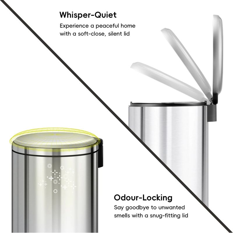 Serene step bin 30L Stainless Steel, Vanilla - Image 2