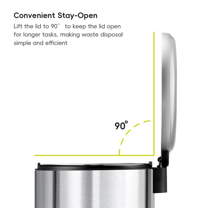 Serene step bin 30L Stainless Steel, Vanilla - Image 3