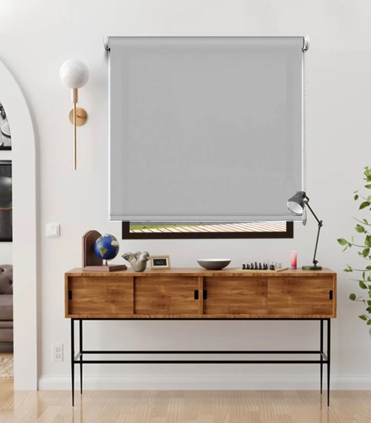 Sunscreen Roller Blind 120X250 cm, Light grey - Image 2