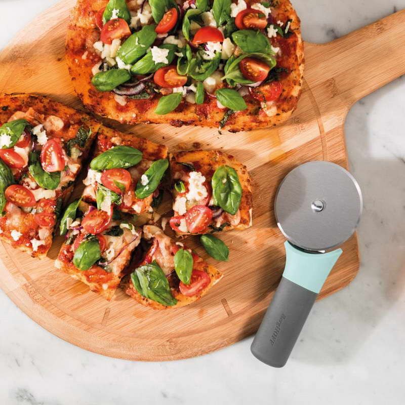 Stainless Steel Pizza Cutter, Mint X Gray – Leo - Image 3