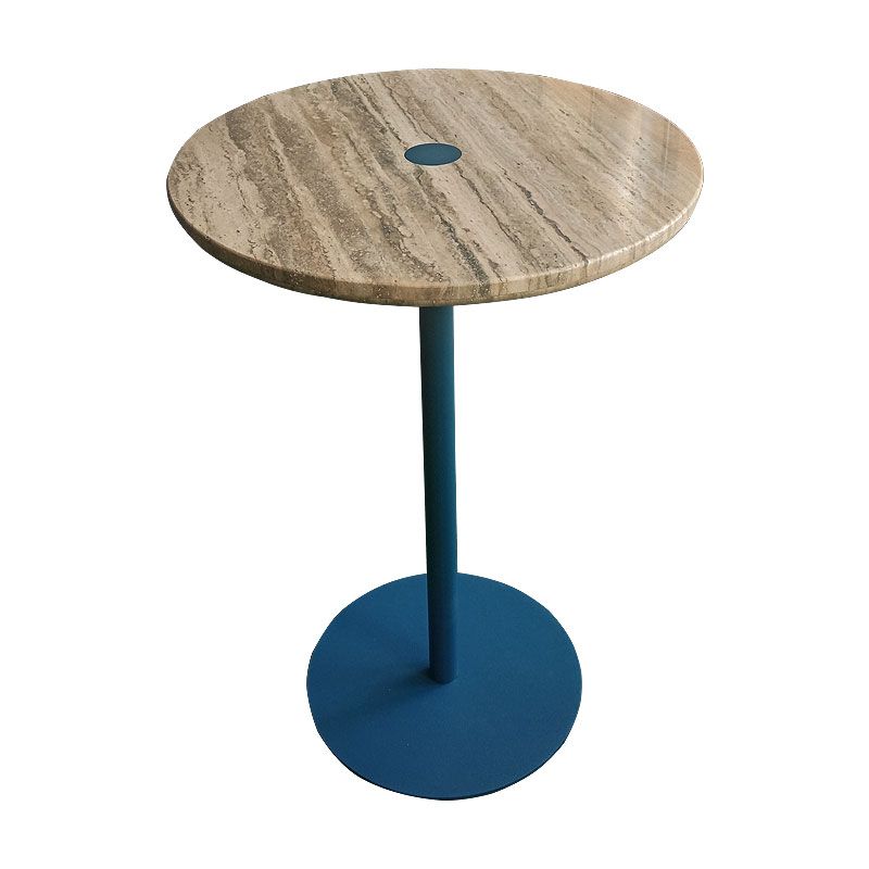 Haven bar table stainless*marble, diameter 70cm - Image 2