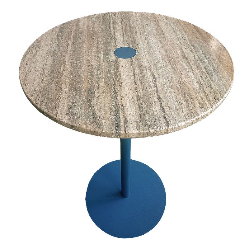 Haven bar table stainless*marble, diameter 70cm - Image 3