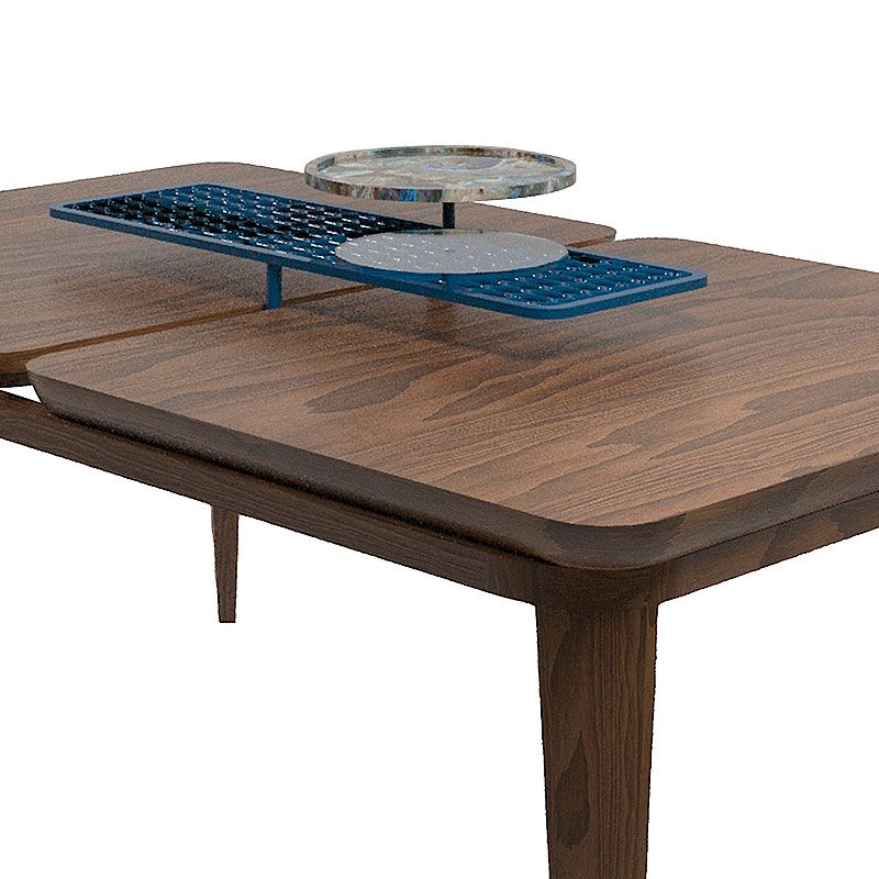 Haven Iroko Dining Table x Aluminum Mesh 180 cm - Image 2