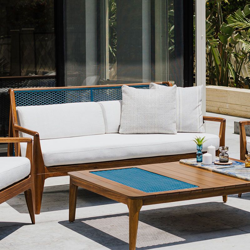 Haven Iroko Sofa*Aluminum Mesh - Image 4